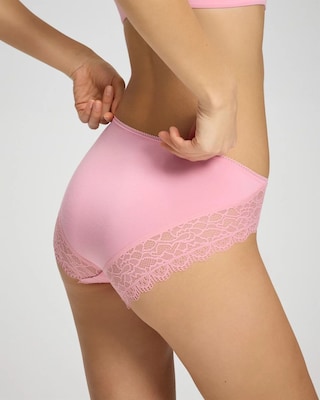 High-Leg Panty with Enchanting Lace click to view larger image.