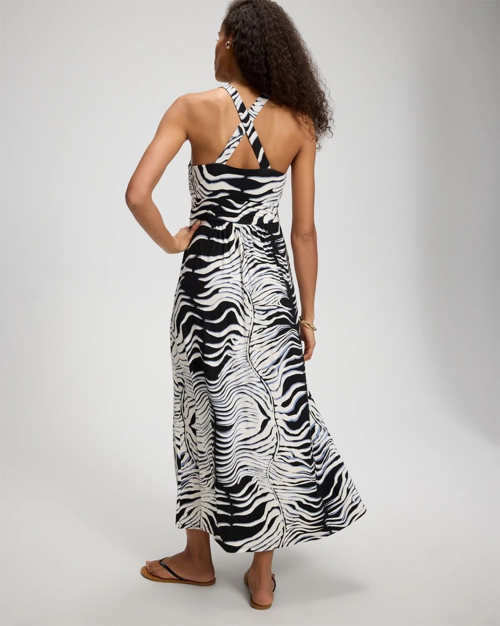 Soft Jersey Crossback Maxi Bra Dress