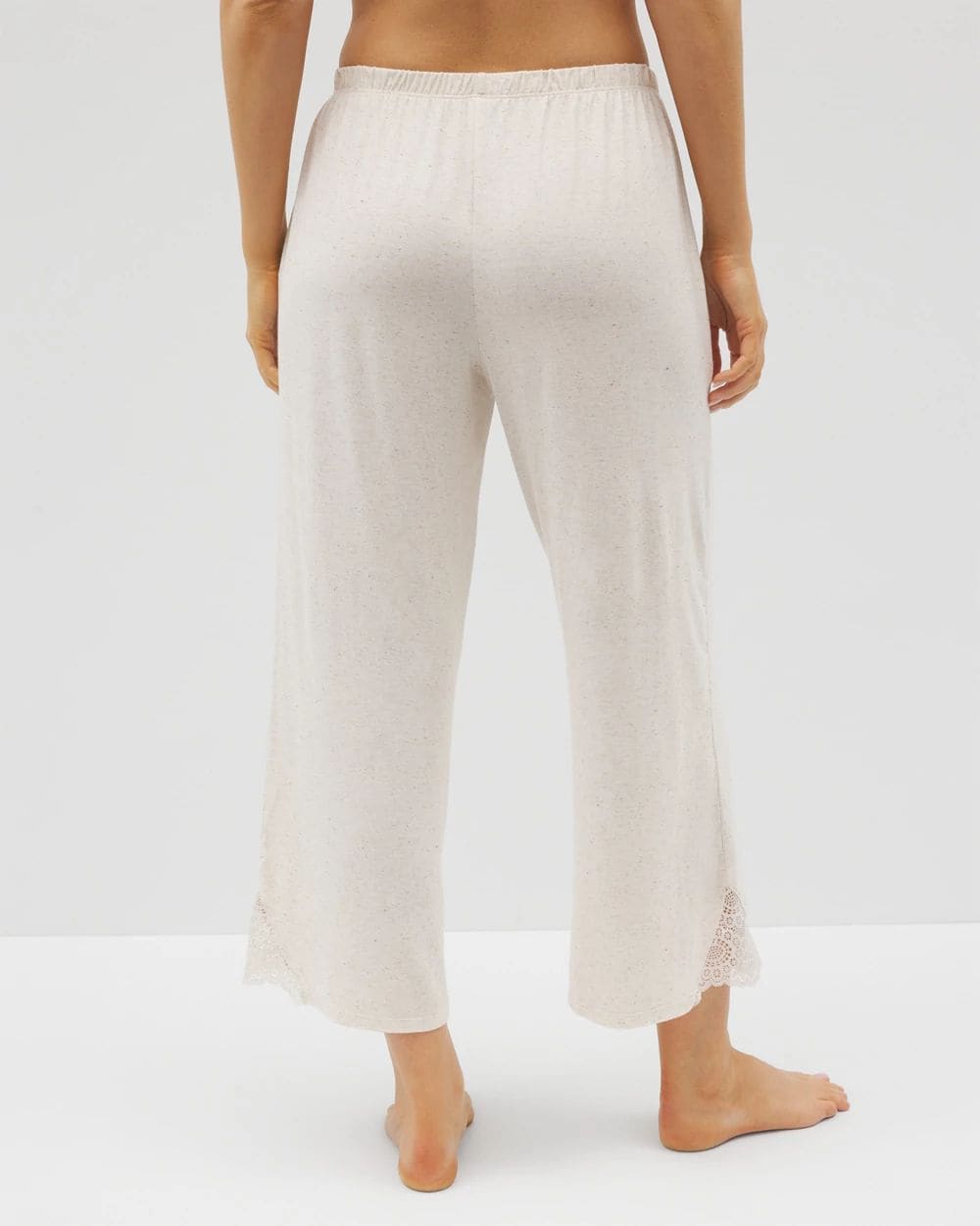 Slub Wide Leg Pajama Crop