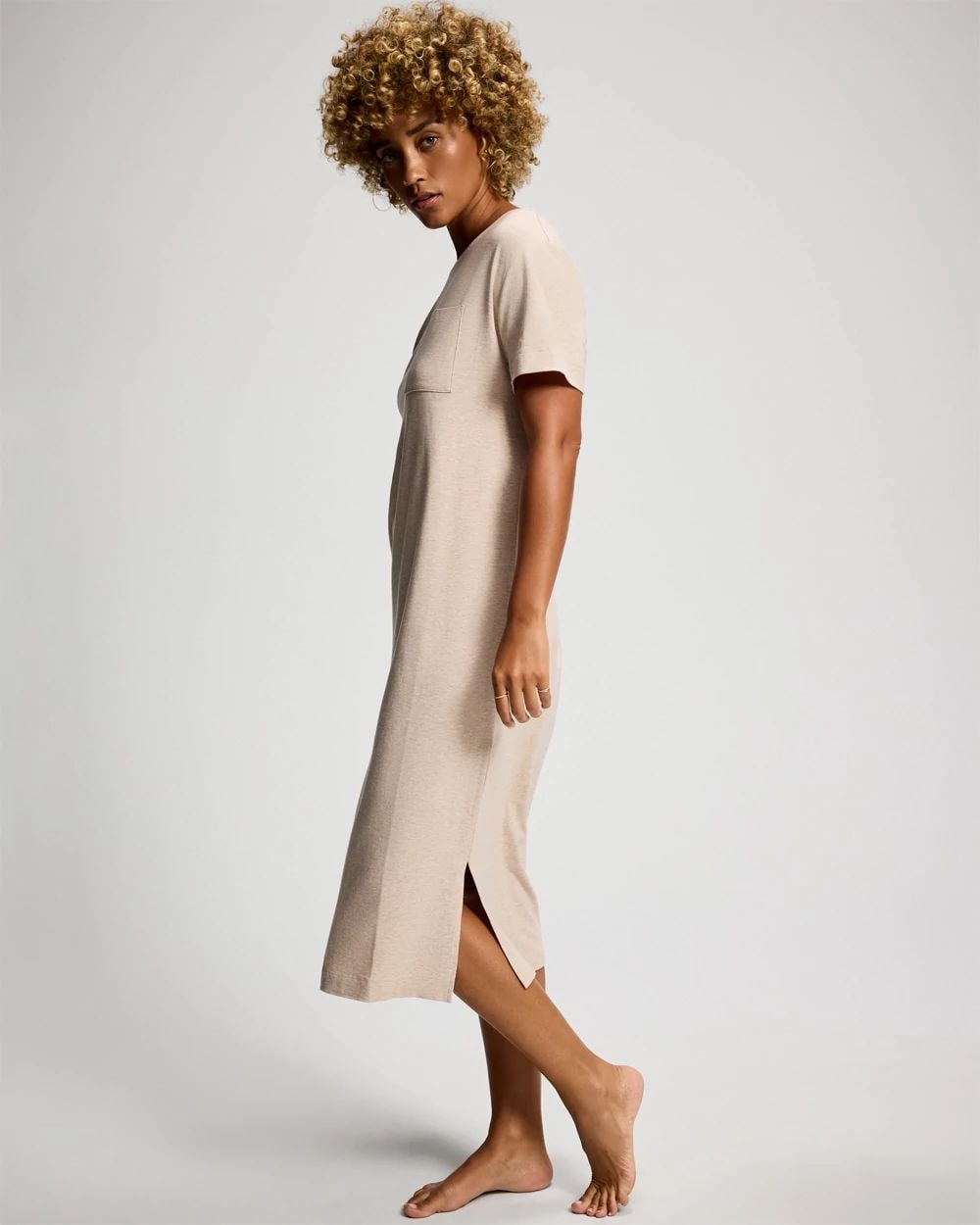 Short-Sleeve Long Sleepshirt click to view larger image.