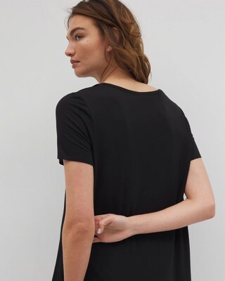 Short Sleeve Pajama Tunic Tee click to view larger image.