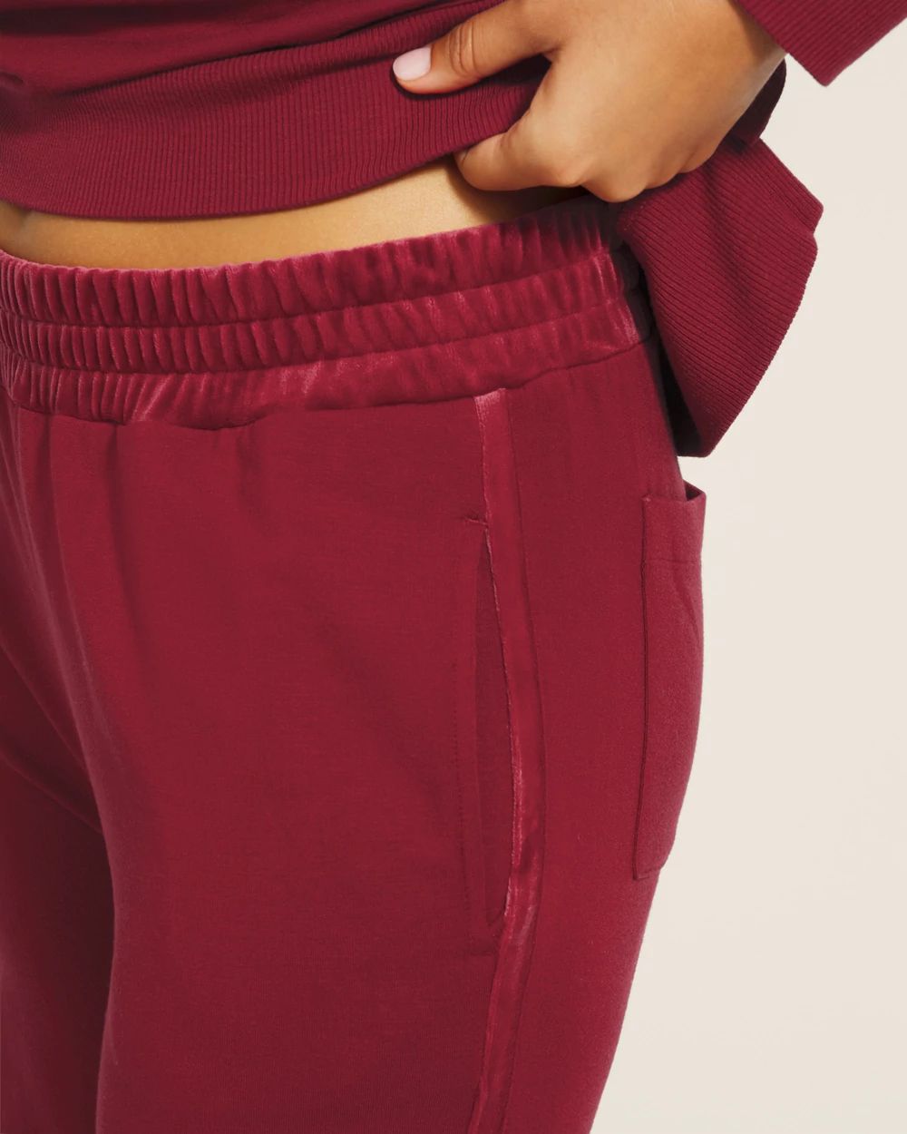 Ultra Soft Fleece Velour Trim Pant