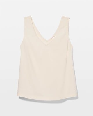Textured Stripe Relaxed Tank click to view larger image.