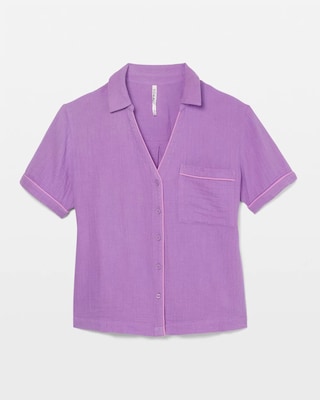 Short-Sleeve Pajama Top click to view larger image.