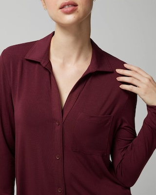 Button-Front Sleepshirt