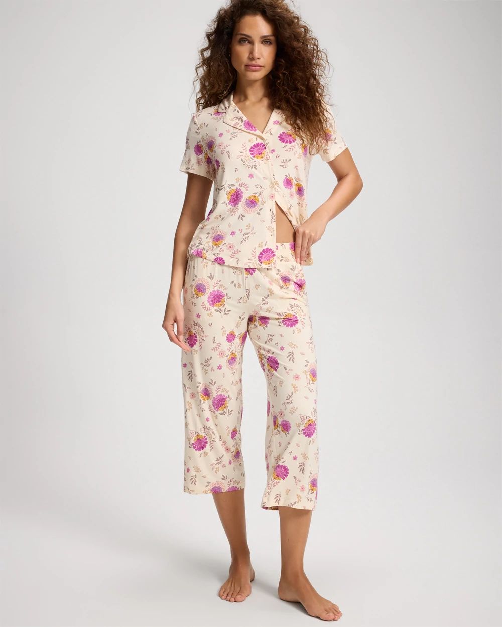 Cool Nights Cropped Pajama Pants