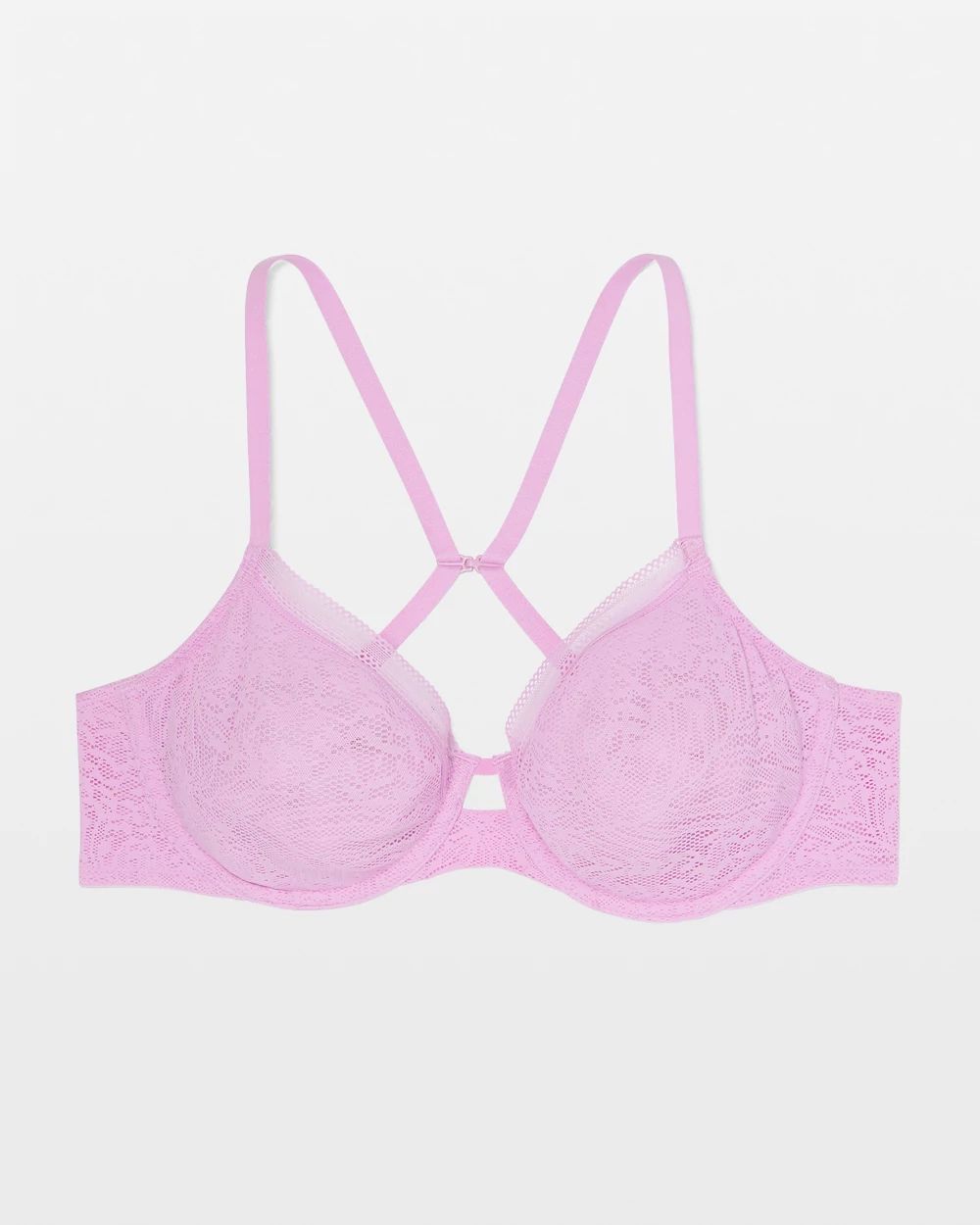 Soma Unlined Perfect Coverage Bra with Stretch Lace