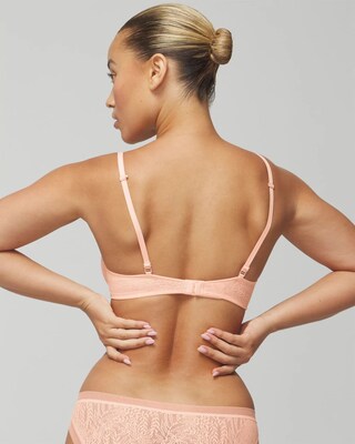 Soma Unlined Perfect Coverage Bra with Stretch Lace click to view larger image.