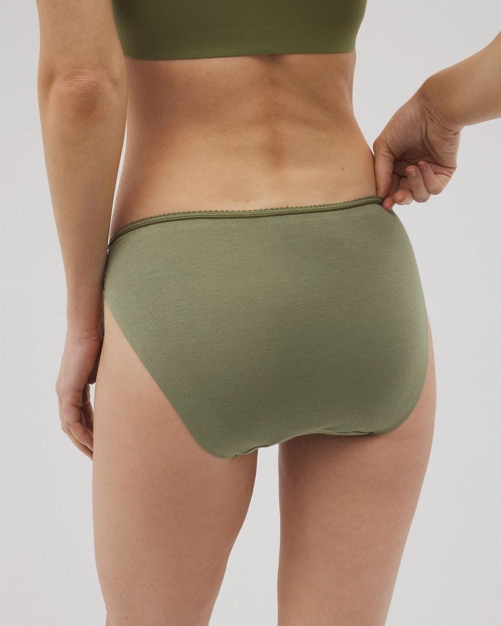 Vanishing Edge Cotton Blend Bikini Panty with Lace