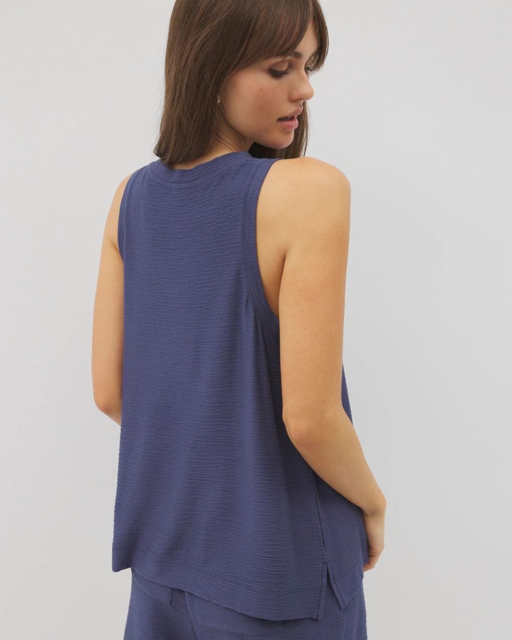 Crinkle Knit Tank Top