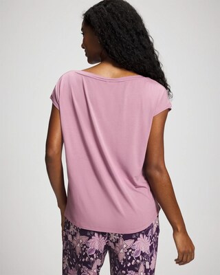 Short Sleeve Boat Neck Top click to view larger image.