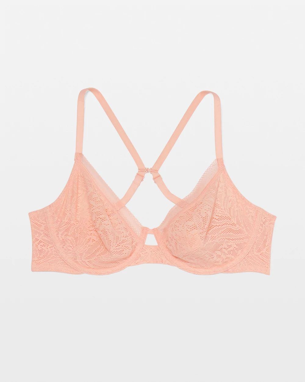 Soma Unlined Perfect Coverage Bra with Stretch Lace click to view larger image.