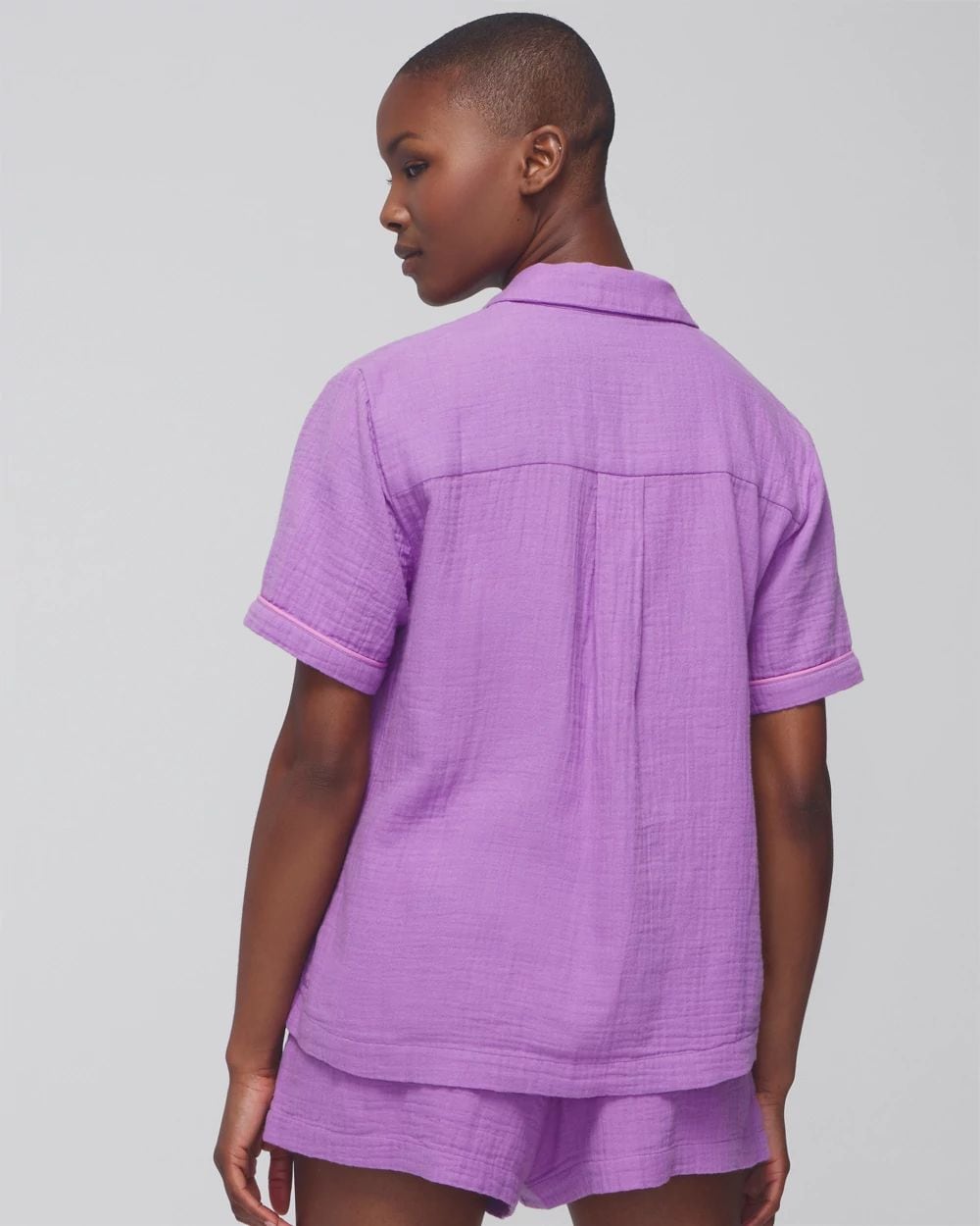 Short-Sleeve Pajama Top click to view larger image.