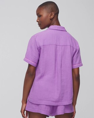 Short-Sleeve Pajama Top click to view larger image.