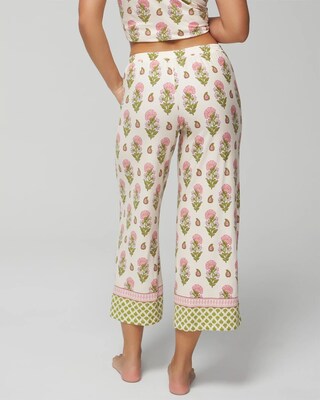 Cropped Pajama Pants