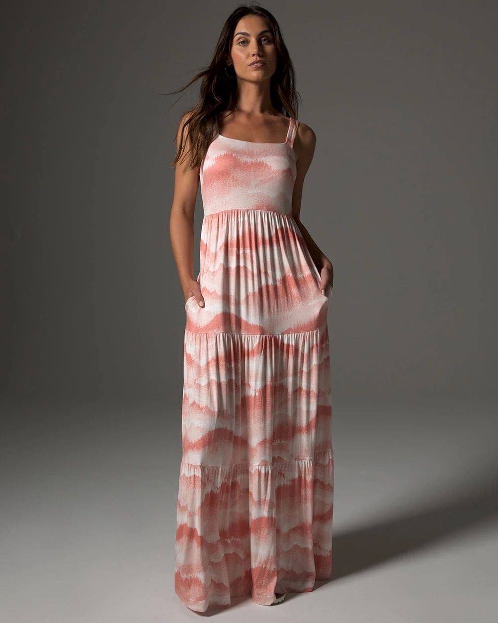 Soft Jersey Trapeze Maxi Bra Dress