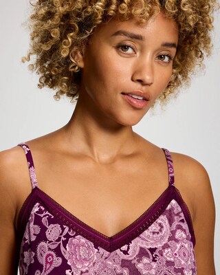 Cool Nights Lace Trim Soft Support Pajama Cami click to view larger image.
