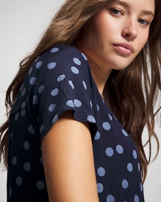 Short Sleeve Long Sleepshirt click to view larger image.