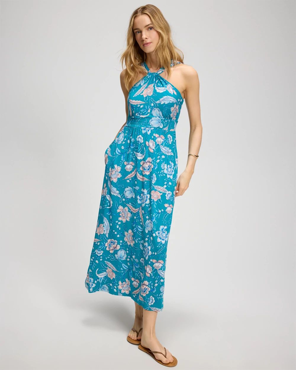 Bayside Halter Maxi Bra Dress