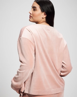 Velour Crewneck Sweatshirt click to view larger image.