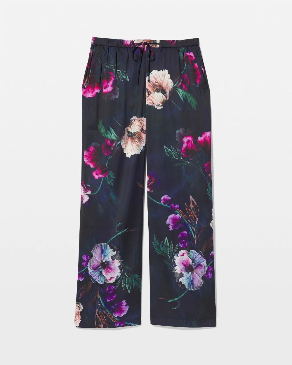 Satin Printed Pajama Pants