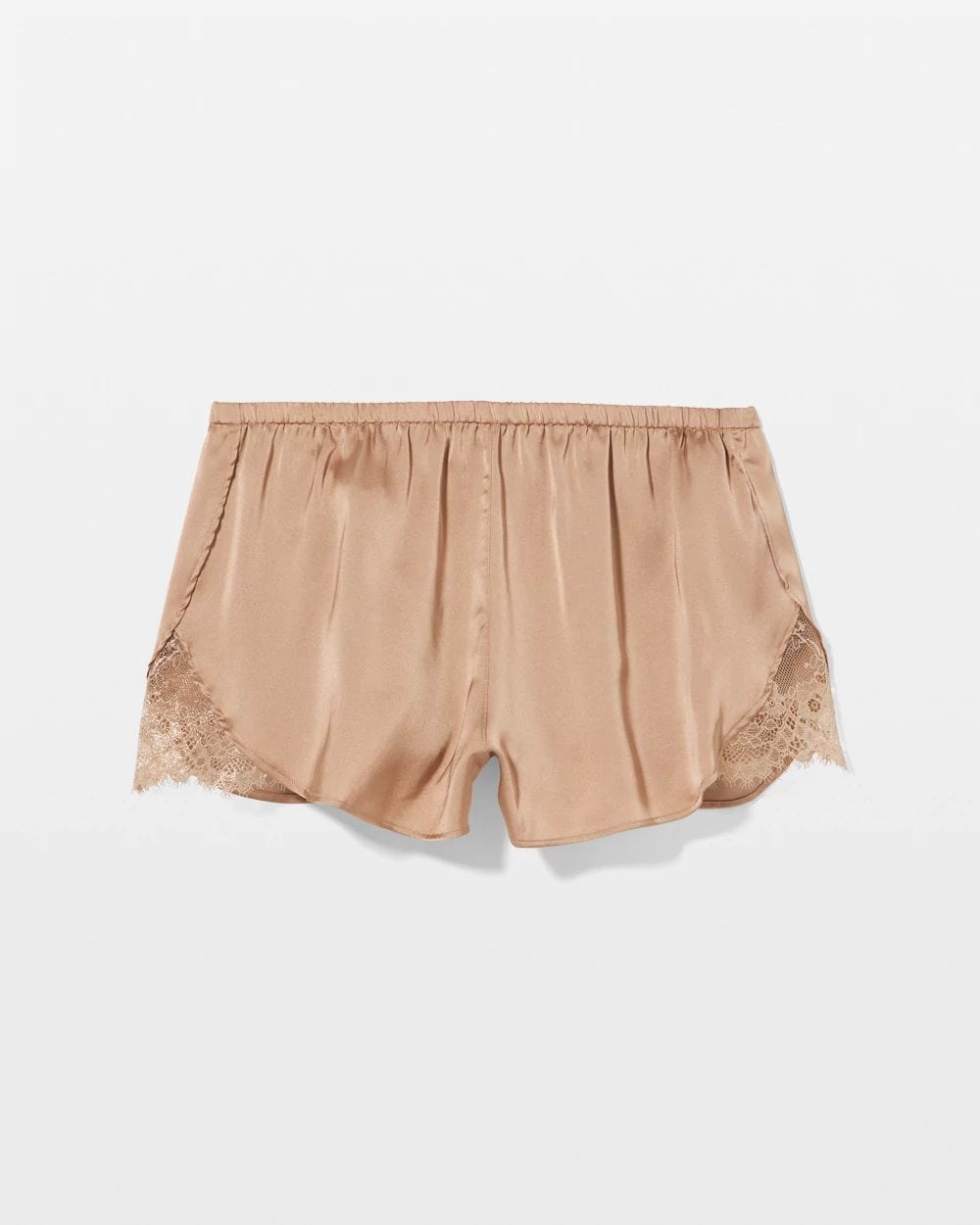 Satin and Lace Pajama Shorts