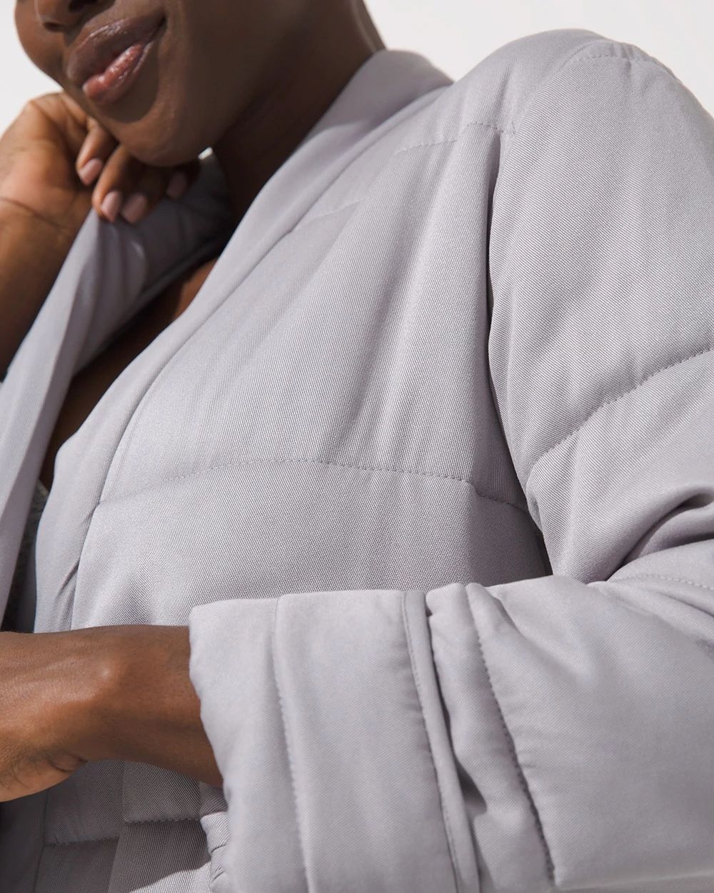 Short Puffer Robe