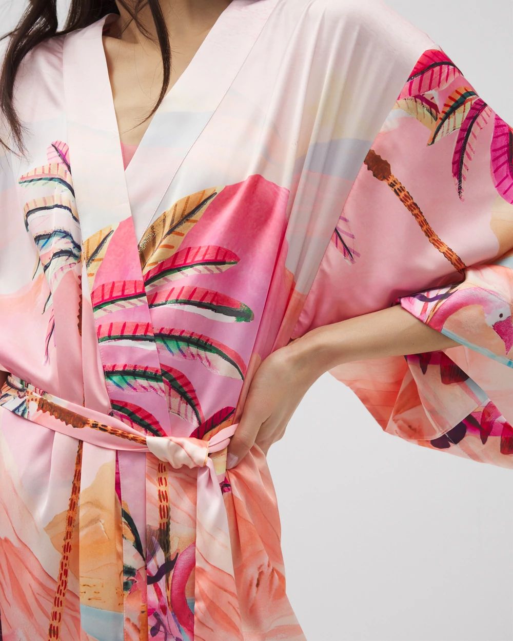 Satin Kimono Robe