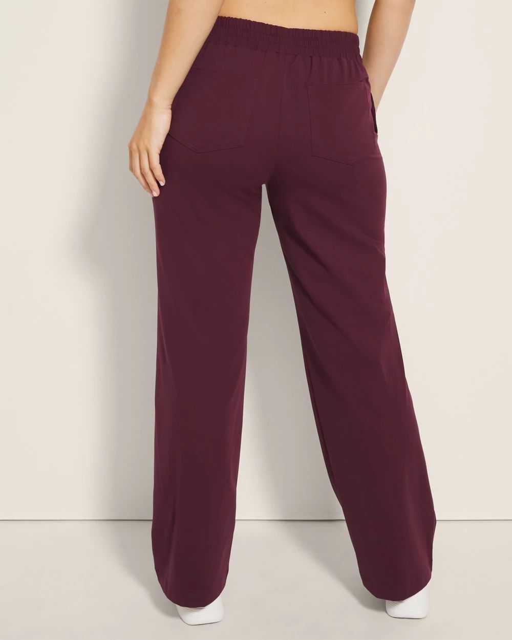 Tech Knit Wide-Leg Pants