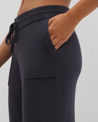 Sweater Wide-Leg Crop Pant click to view larger image.