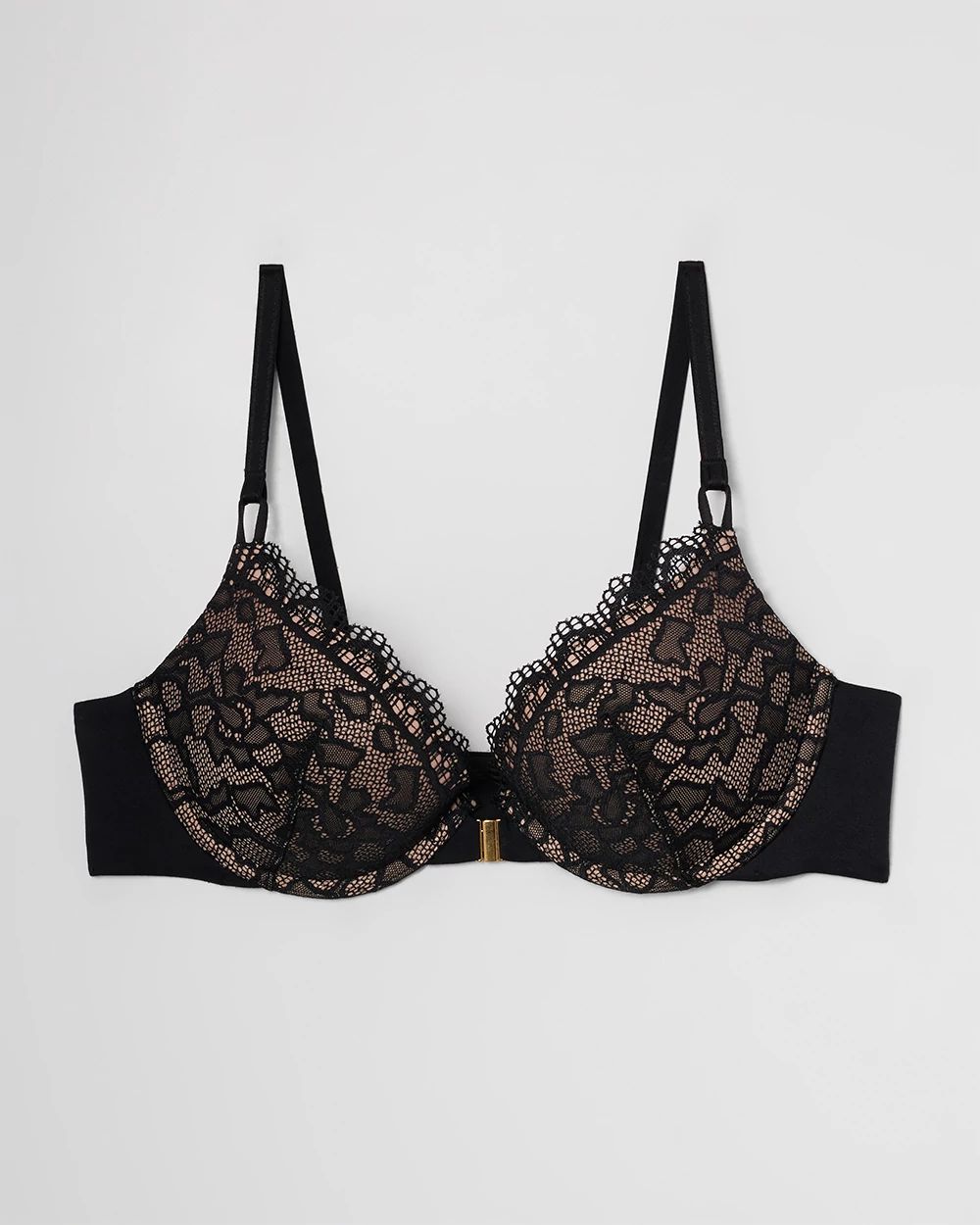 Push-Up Front-Close Bra with Lace click to view larger image.