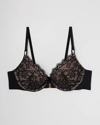 Push-Up Front-Close Bra with Lace click to view larger image.