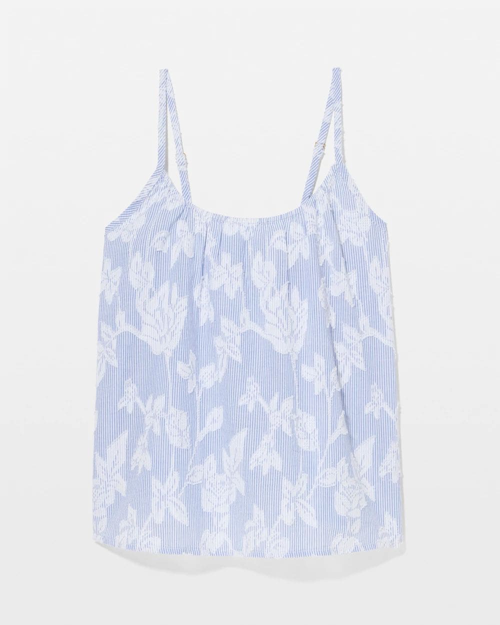 Cotton Striped Jacquard Pajama Cami