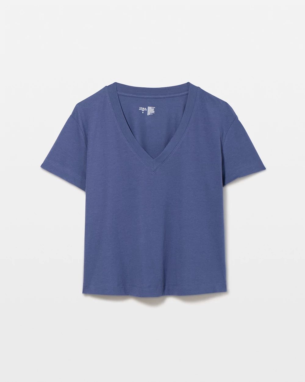 Relaxed V-Neck Short Sleeve Pajama Tee click to view larger image.