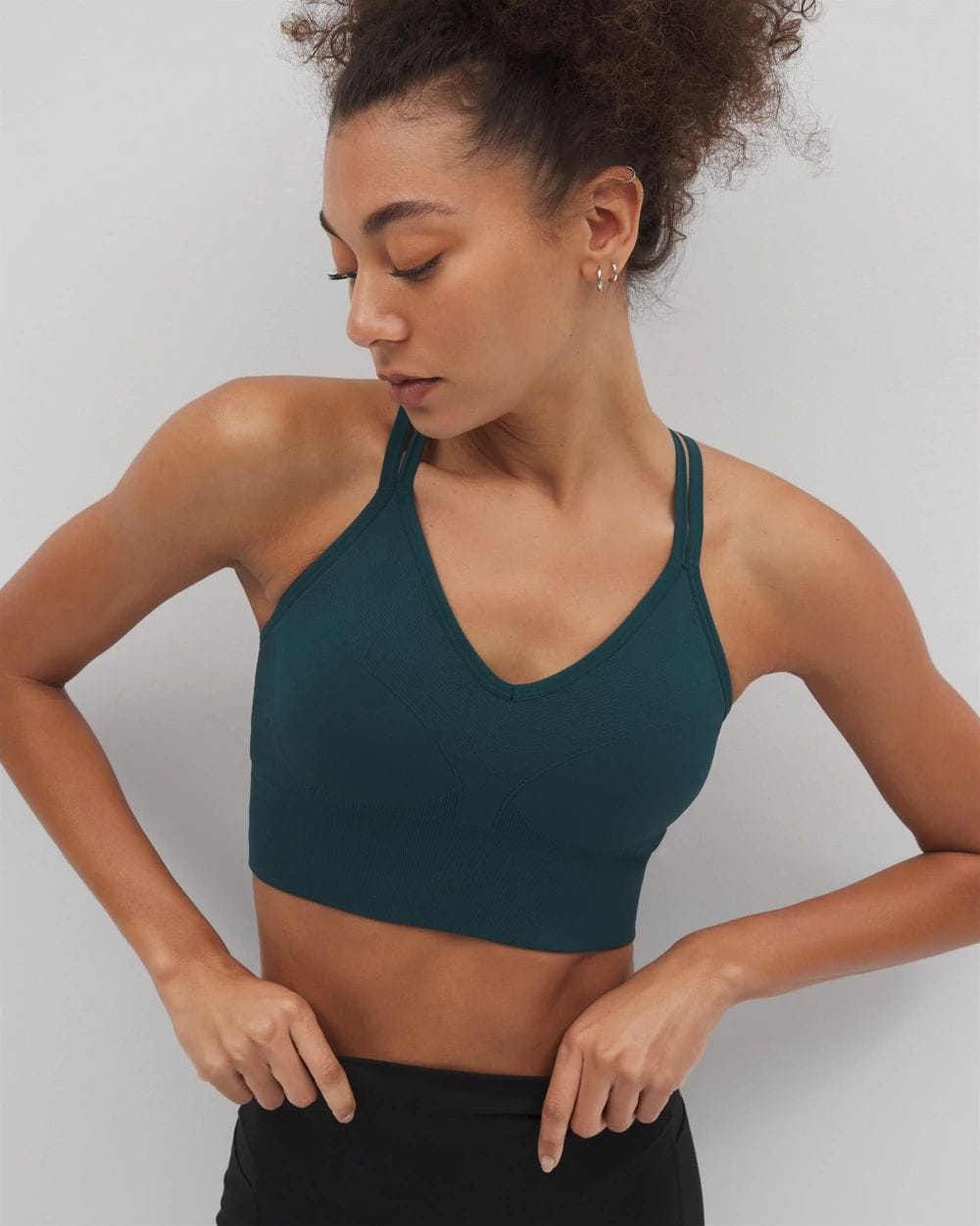 Longline Bra with Strappy Back
