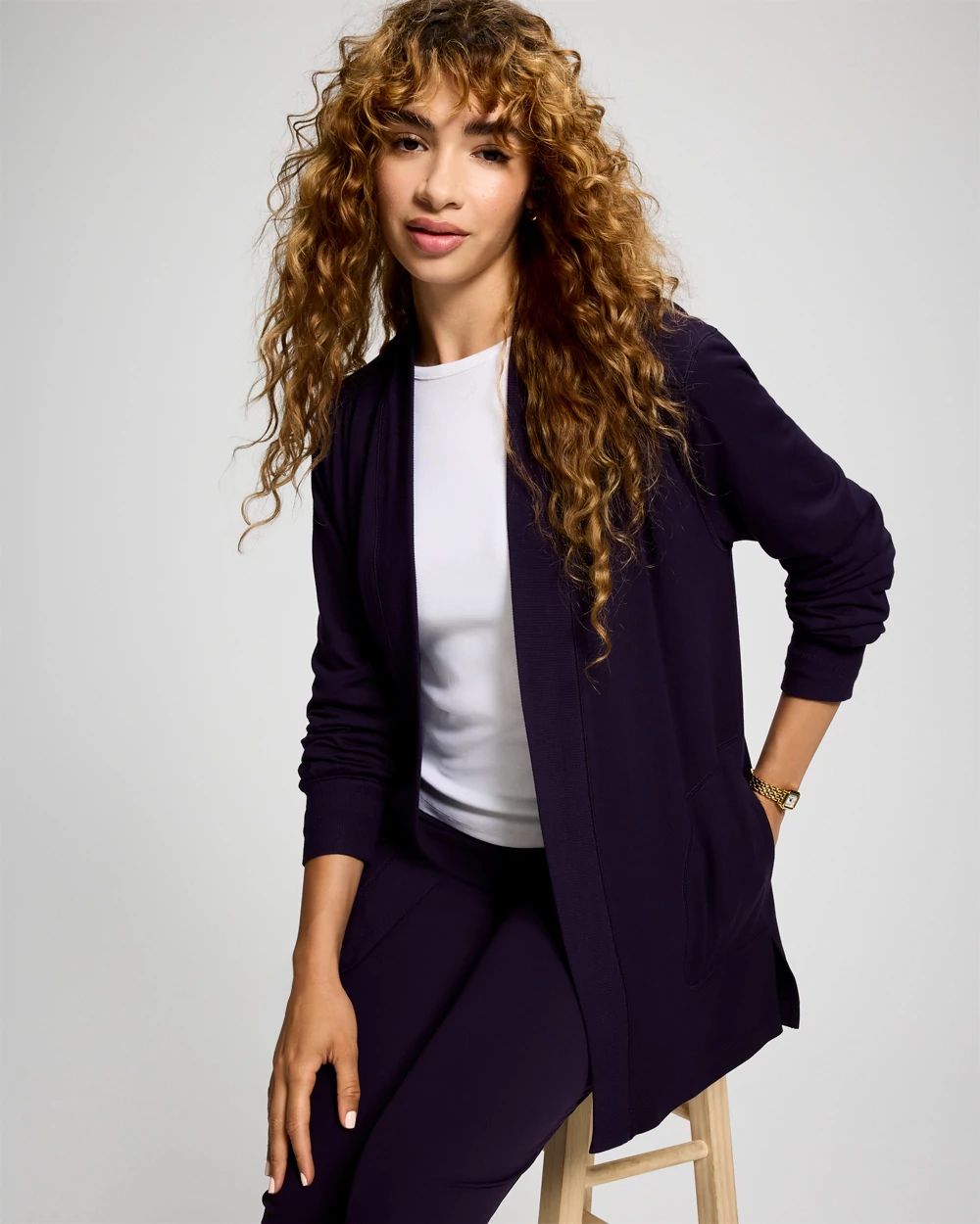 Ultra Soft Relaxed Open-Front Wrap click to view larger image.