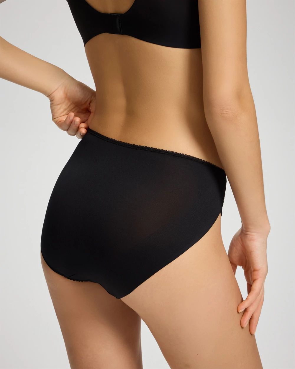 High-Leg Brief Panty with Sensuous Lace