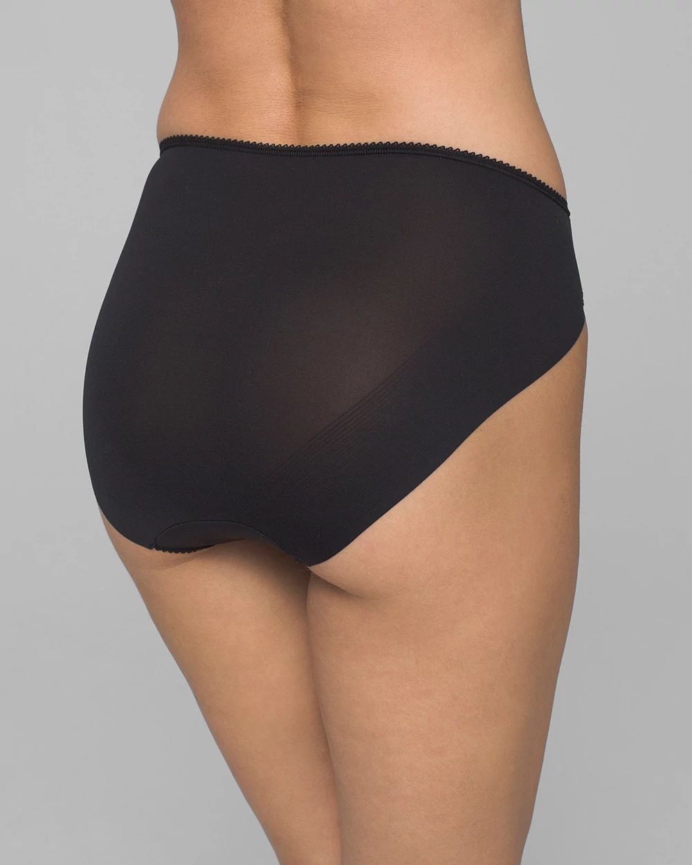 High-Leg Brief Panty with Sensuous Lace