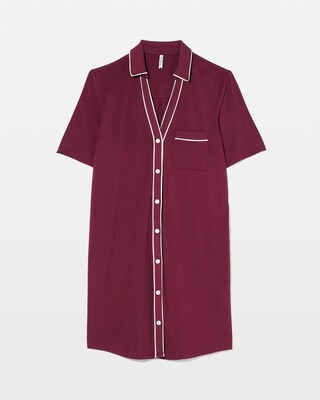 Button-Front Sleepshirt click to view larger image.