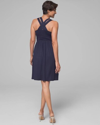 Cross-Back Dress with Built-In Bra