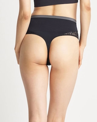Seamless Lace Thong click to view larger image.