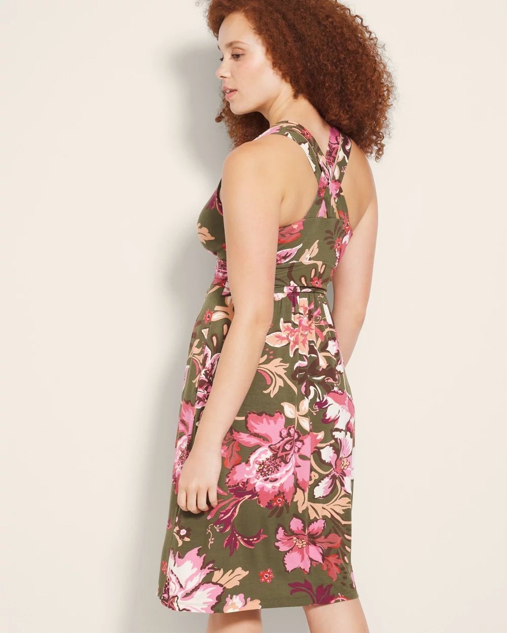 Soft Jersey Cross Back Strap Bra Dress