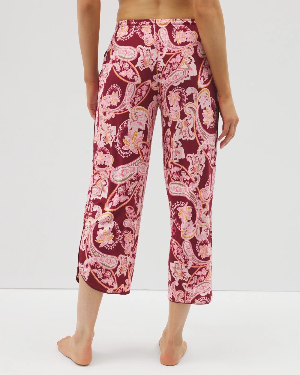 Cool Nights Piped Crop Pajama Pants