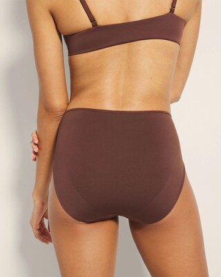 High-Leg Brief Panty with Lace click to view larger image.
