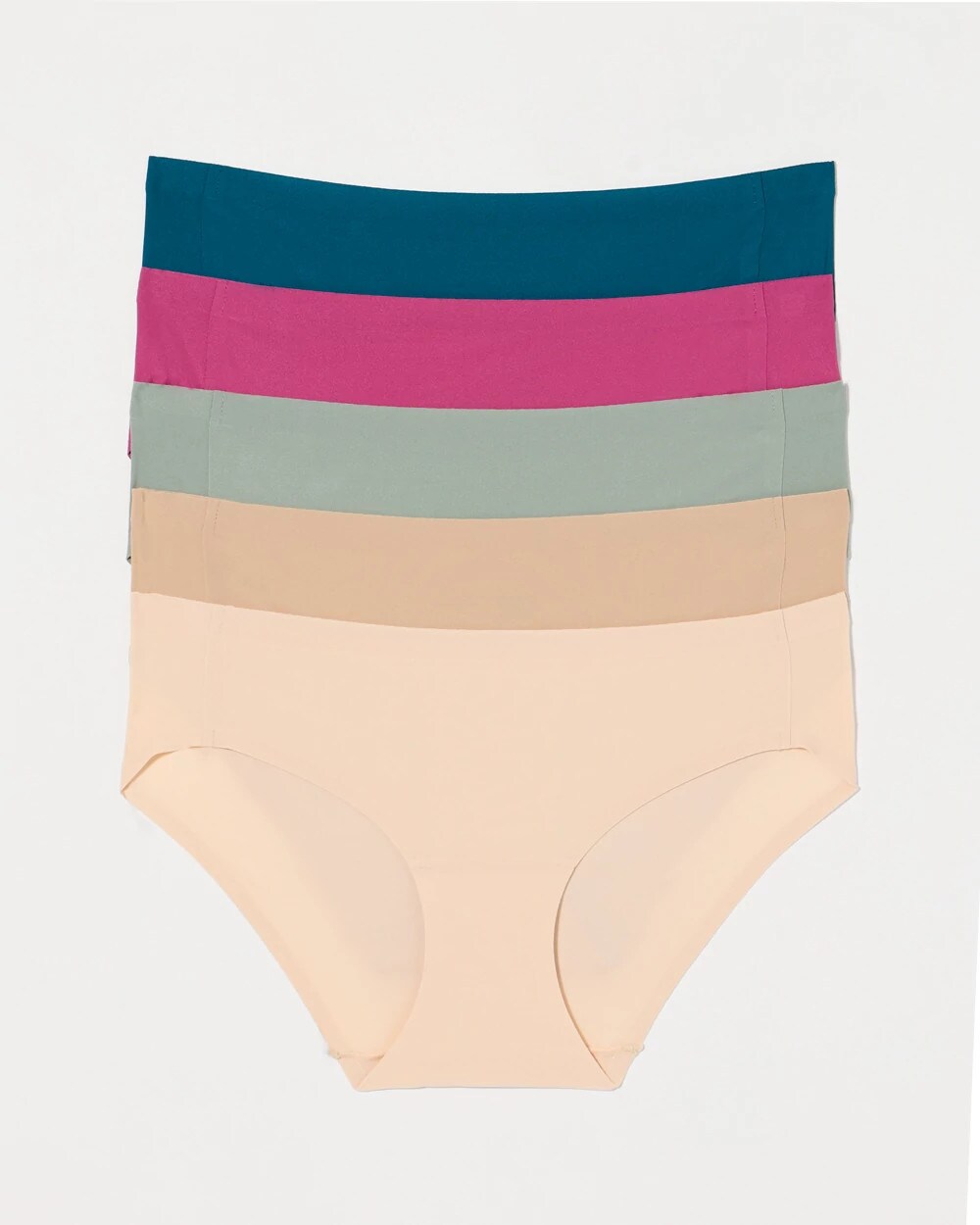 Soma 5-pack Women's Enbliss Soft Stretch Hipster Panty Size Small |  In Sweet Fig Multi Pack