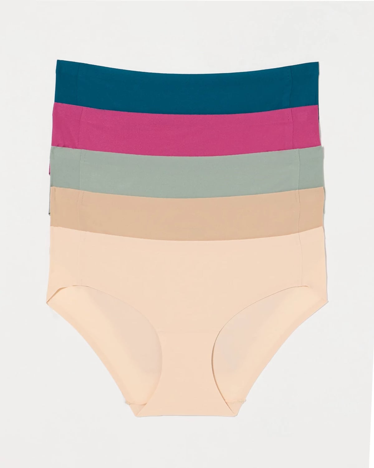Soma 5-pack Women's Enbliss Soft Stretch Hipster Panty Size Small | In Sweet Fig Multi Pack