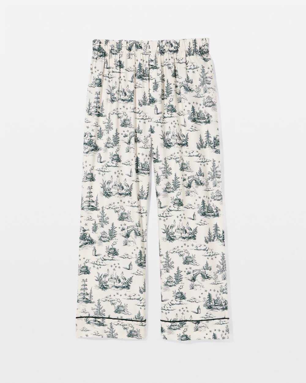 Velvet Piped Pajama Pant