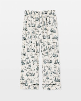 Velvet Piped Pajama Pant click to view larger image.