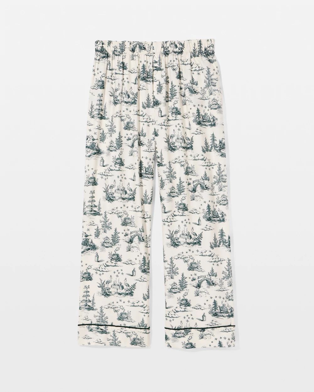 Velvet Piped Pajama Pant click to view larger image.