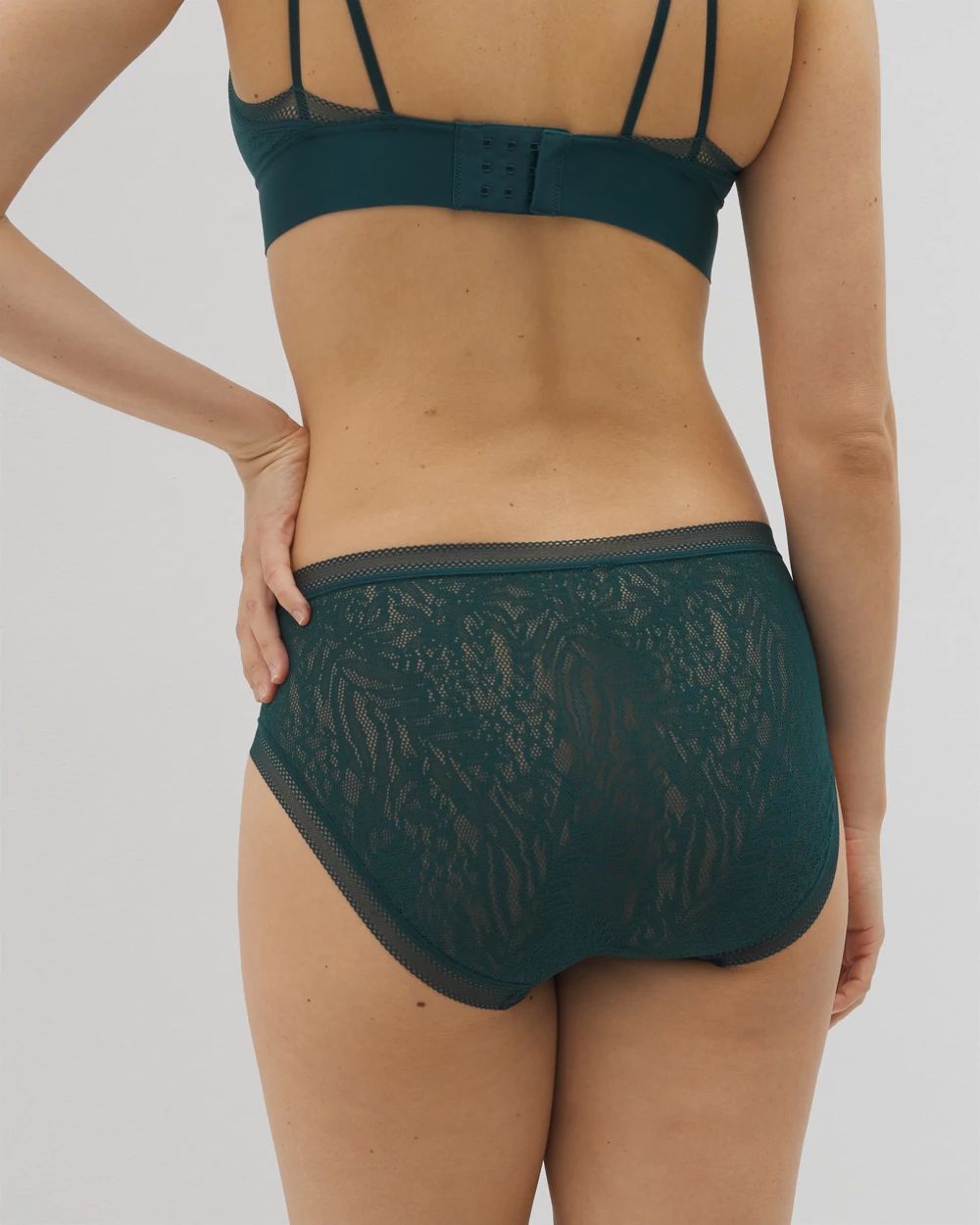 Soma High-Leg Panty with Stretch Lace